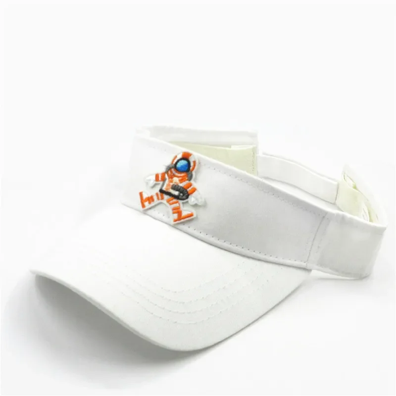 Spring Summer Cotton Cartoon Astronaut Embroidery Visors Baseball Cap Adjustable Snapback Cap for Men and Women 216