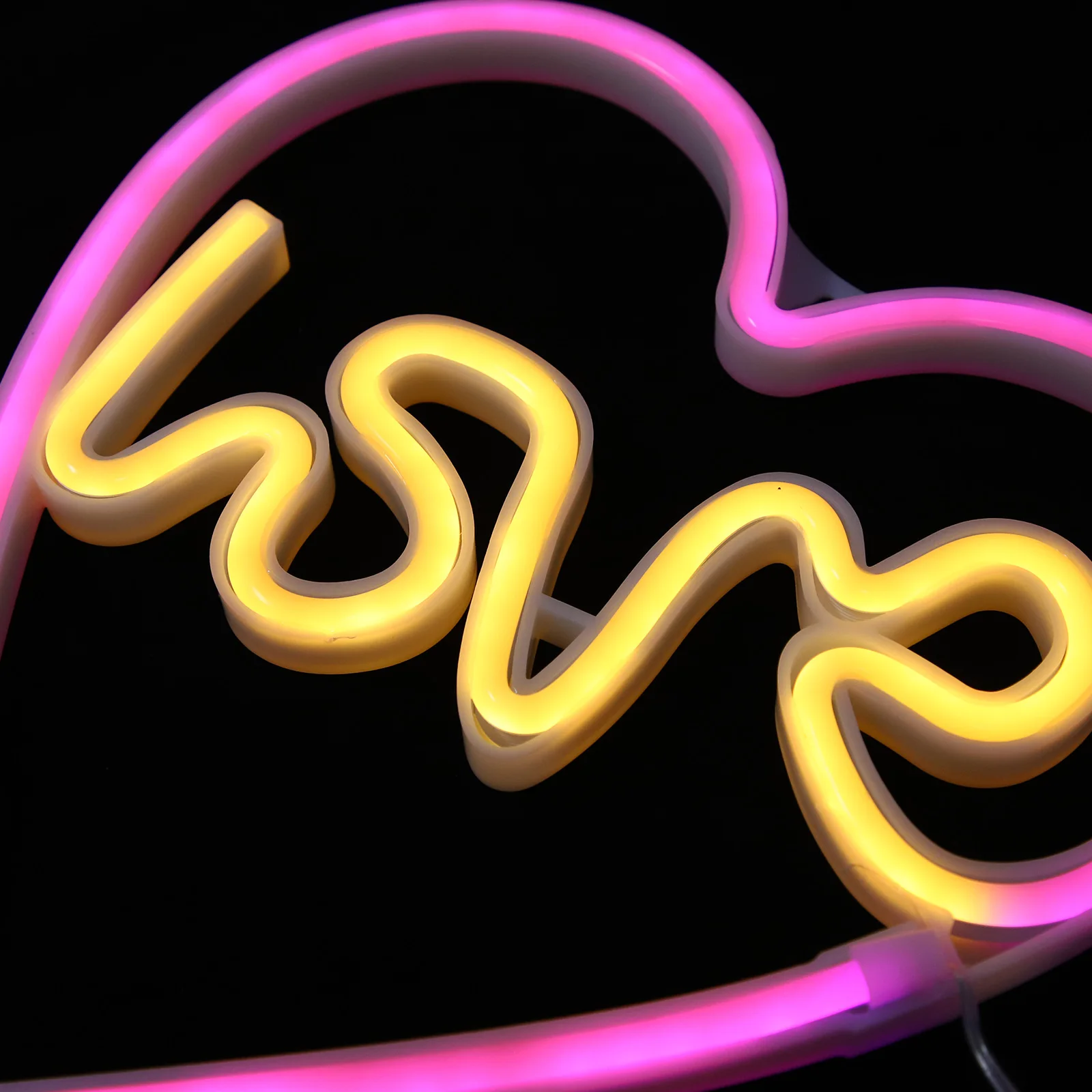 

Love Neon Sign Signs for Room Lights Led Wall Decor Plastic Plus Strip