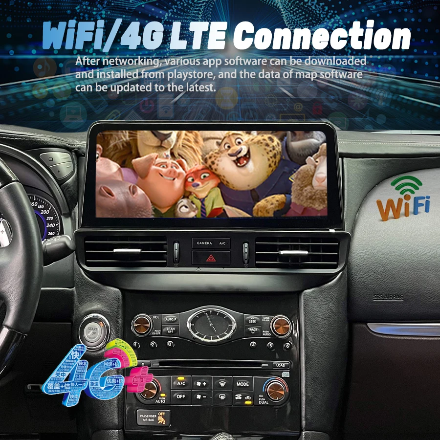Yes 12.3inch Multimedia For Infiniti FX35 FX37 FX50 QX70 2009-2019 Carplay Car Radio Android Auto GPS Navi Audio Stereo Player