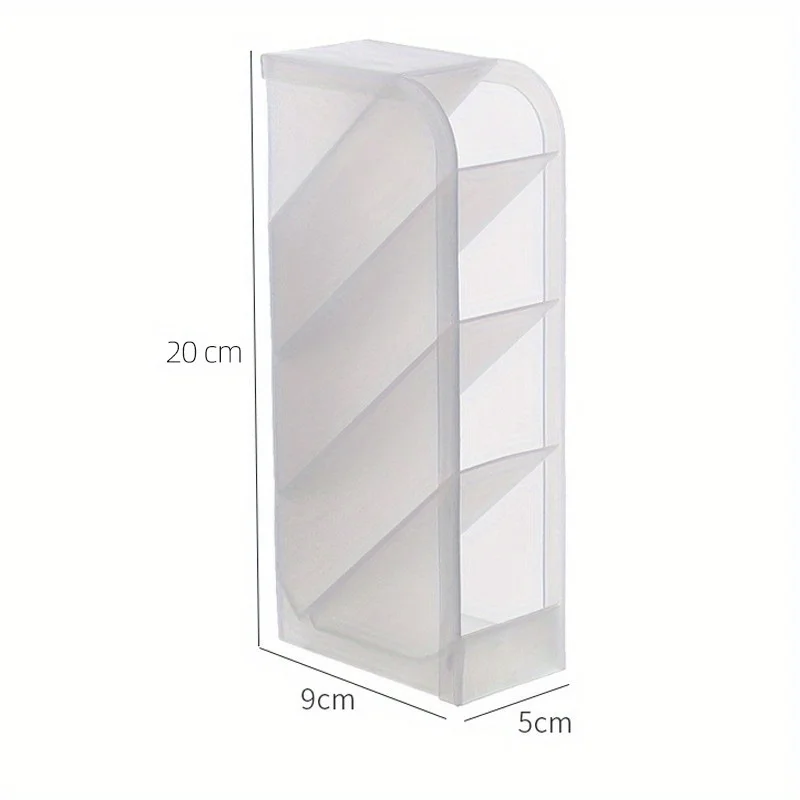 Creative Multifunctional 4 Grid Desktop Organizer Pen Holder Makeup Storage Box School Office Accessories Stationery