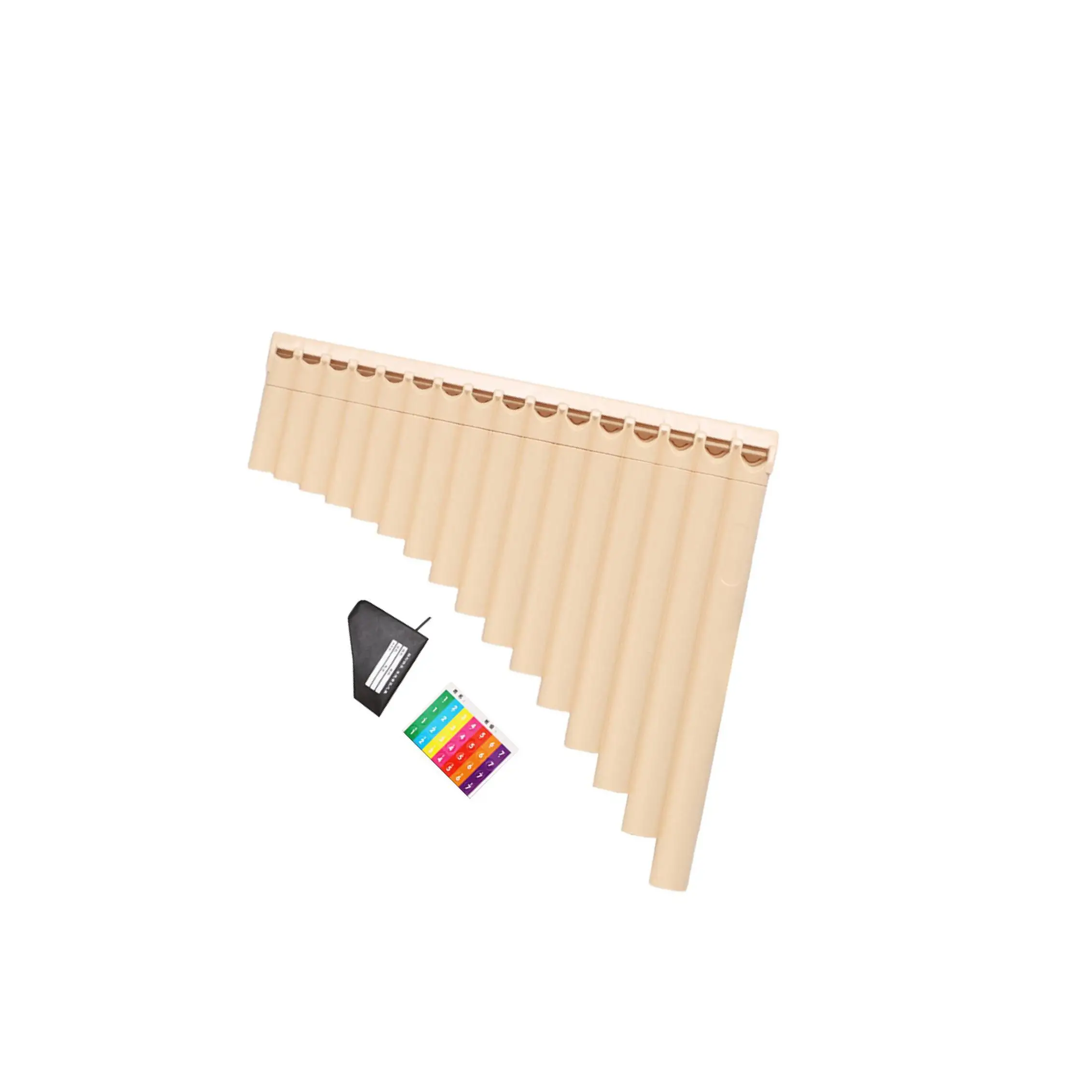 16 Pipes Pan Flutes Woodwind Flute Instrument With Manual Tuning And Unique National Characteristics Accurate Tone