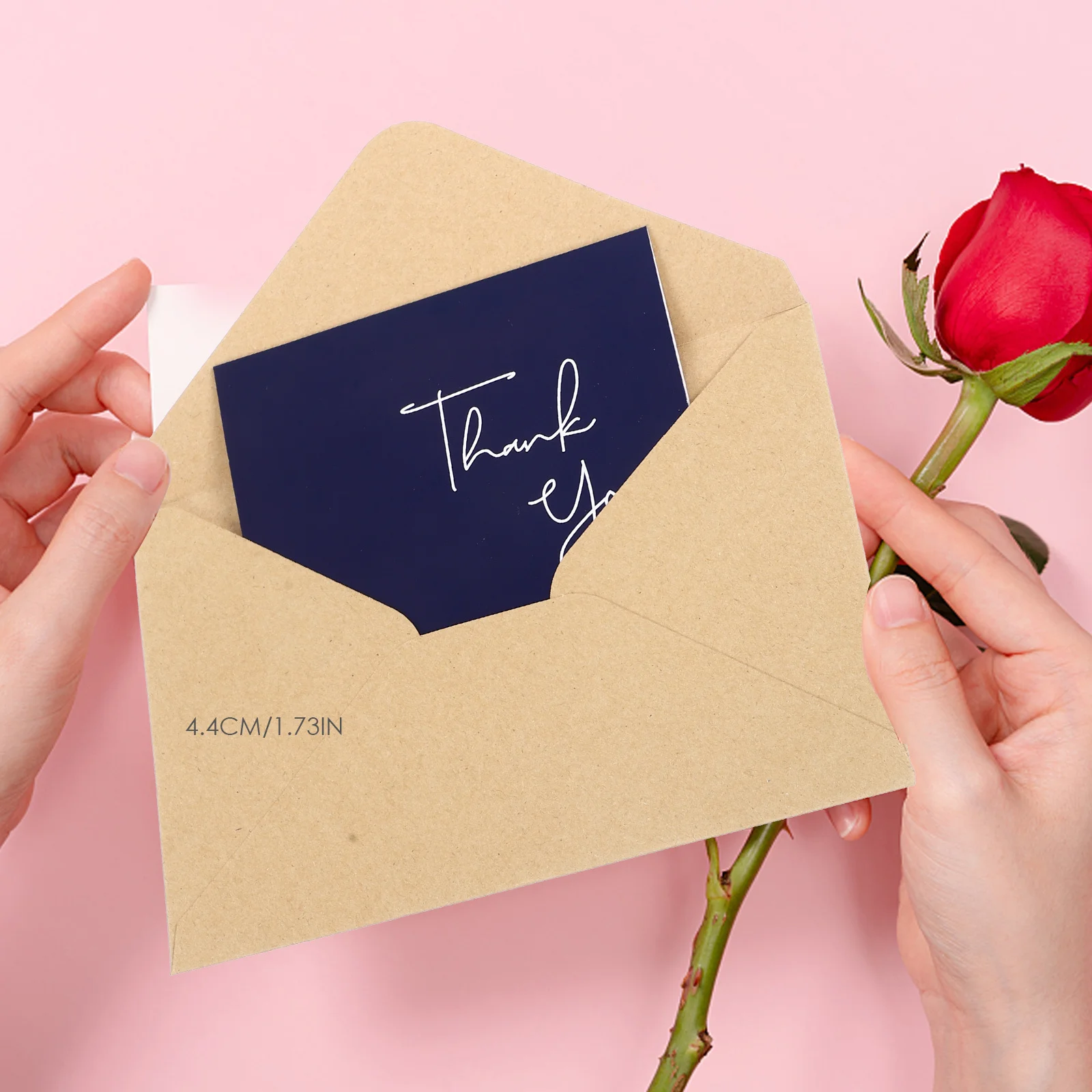 

10Sets Thank You Cards Decorative Blank Foldable Cards with Envelopes for Teacher Appreciation Graduation Wedding Thanksgiving