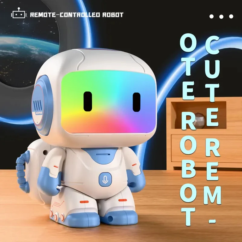 Intelligent remote control robot, interactive recording, lighting, music, dance toys, birthday gifts for boys and girls