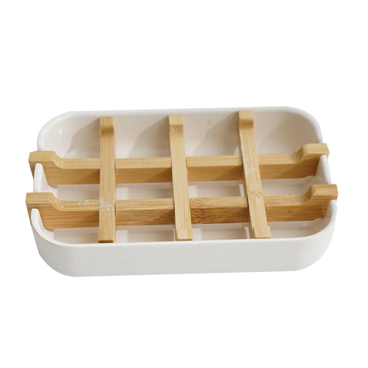 Bamboo Soap Dish for Shower Wooden Soap Bar Holder for Bathroom Soap Tray