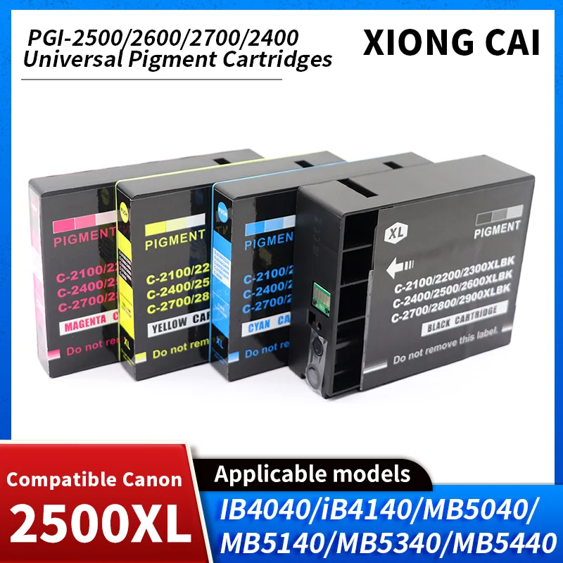 

Совместим с PGI-2500/2600/2700/2400 универсальные пигментные картриджи для принтера canon MAXIFY IB4050 Ib4150 MB5050 MB5150 MB5350