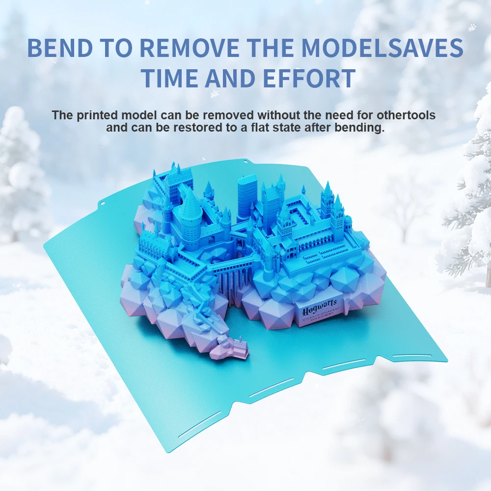 

Двусторонняя холодная печатная пластина Glacier для Snapmaker U1, 270x270 мм, текстурированный стальной лист с высокой вязкостью для печати