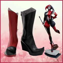 Suicide Joker Cosplay PU Shoes Boots Halloween Cosplay Shoes For Girls Adult Women