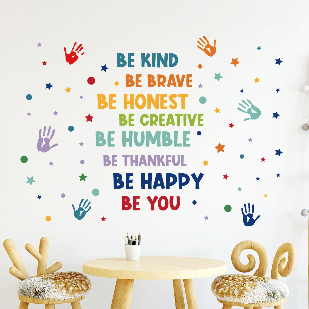 1Pc Colorful Wall Stickers Children Room Decor Baby Kids Room Wall Decoration Art for Bedroom Living Room Nursery Wall Decals