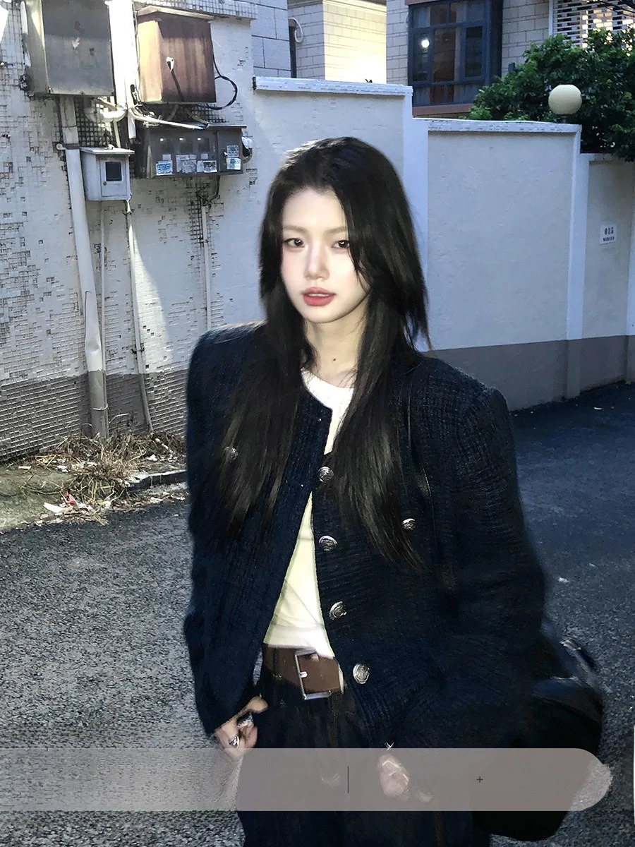 

Женская стеганая куртка Xian Ni с одной пуговицей, винтажная, универсальная, для осени и зимы, для повседневной носки, с длинными рукавами