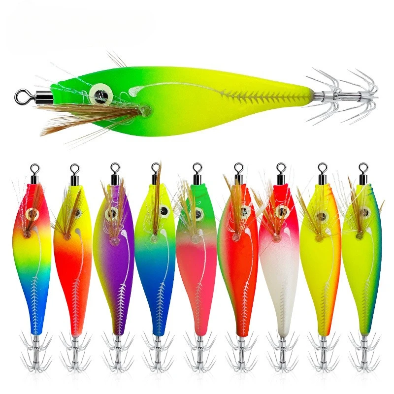 

Glow-in-the-Dark Level Shrimp Rattling Beads Squid Hooks Saltwater Fishing Glow-in-the-Dark Balanced Shrimp Fish Bait Wholesale