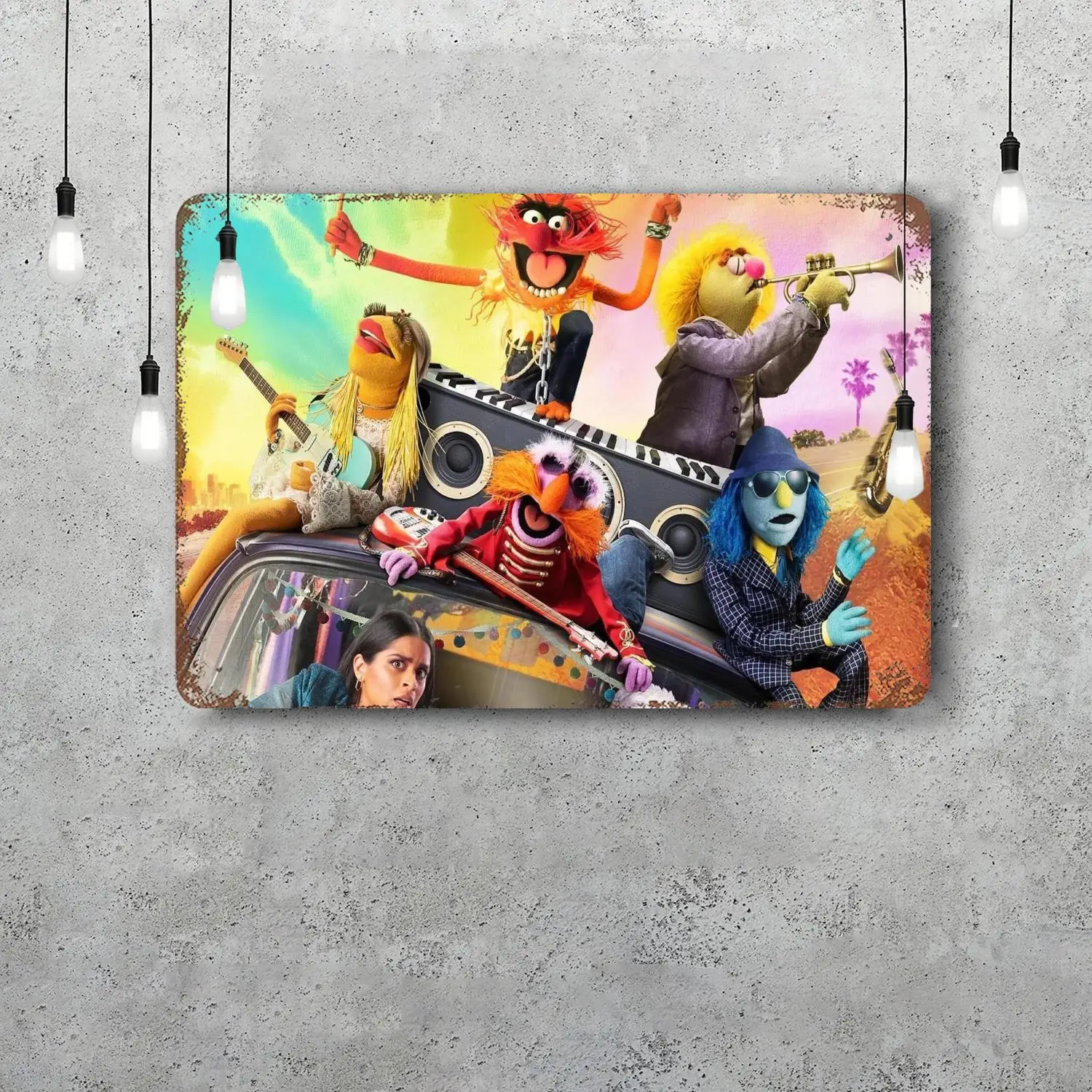 MINISO The Great Muppet كابر ديكور ملصق خمر تين تسجيل علامة معدنية لوحة الزخرفية لحانة بار كهف الجدار الديكور #4