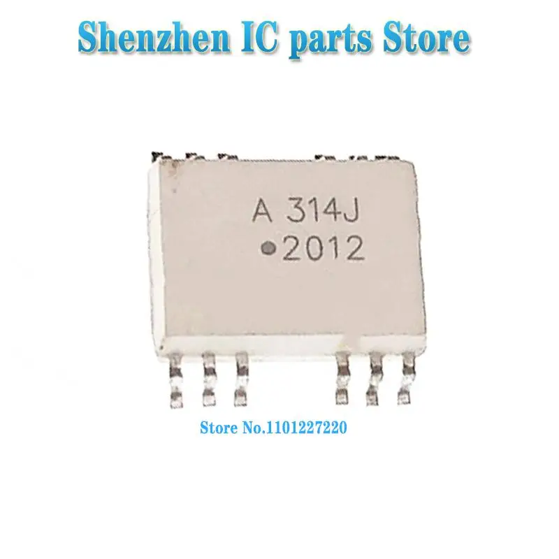 10pcs/lot HCPL314J A314J SOP HCPL314 HCPL-314J SOP12 New Original IC In Stock