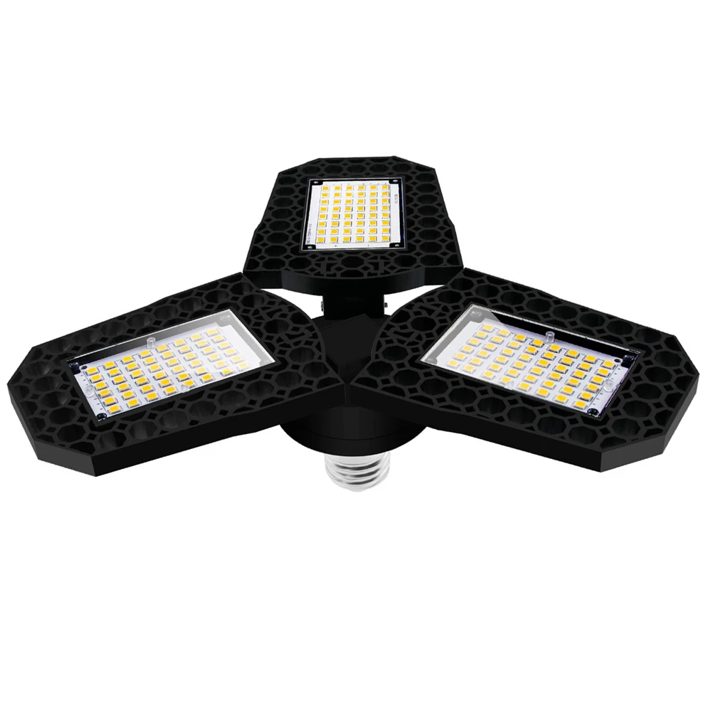 

High Bay Lights Deformable Led Garage Ceiling Bright Basement Foldable Folding Out of Shape