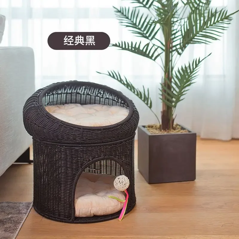 Cat House Upper and Lower Pavilions Vine Weaving Villa Indoor Household