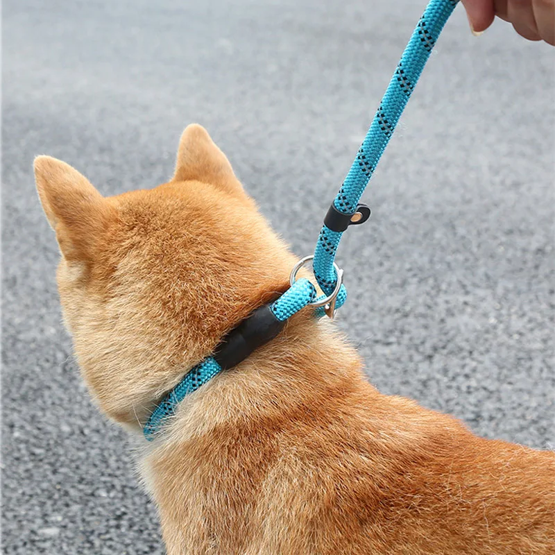 180cm Reflective Strong Dog Leash Outdoor Walk Padded Handle Adjustable Loop Collar Pet Leashes for Puppy Medium Large Big Dogs