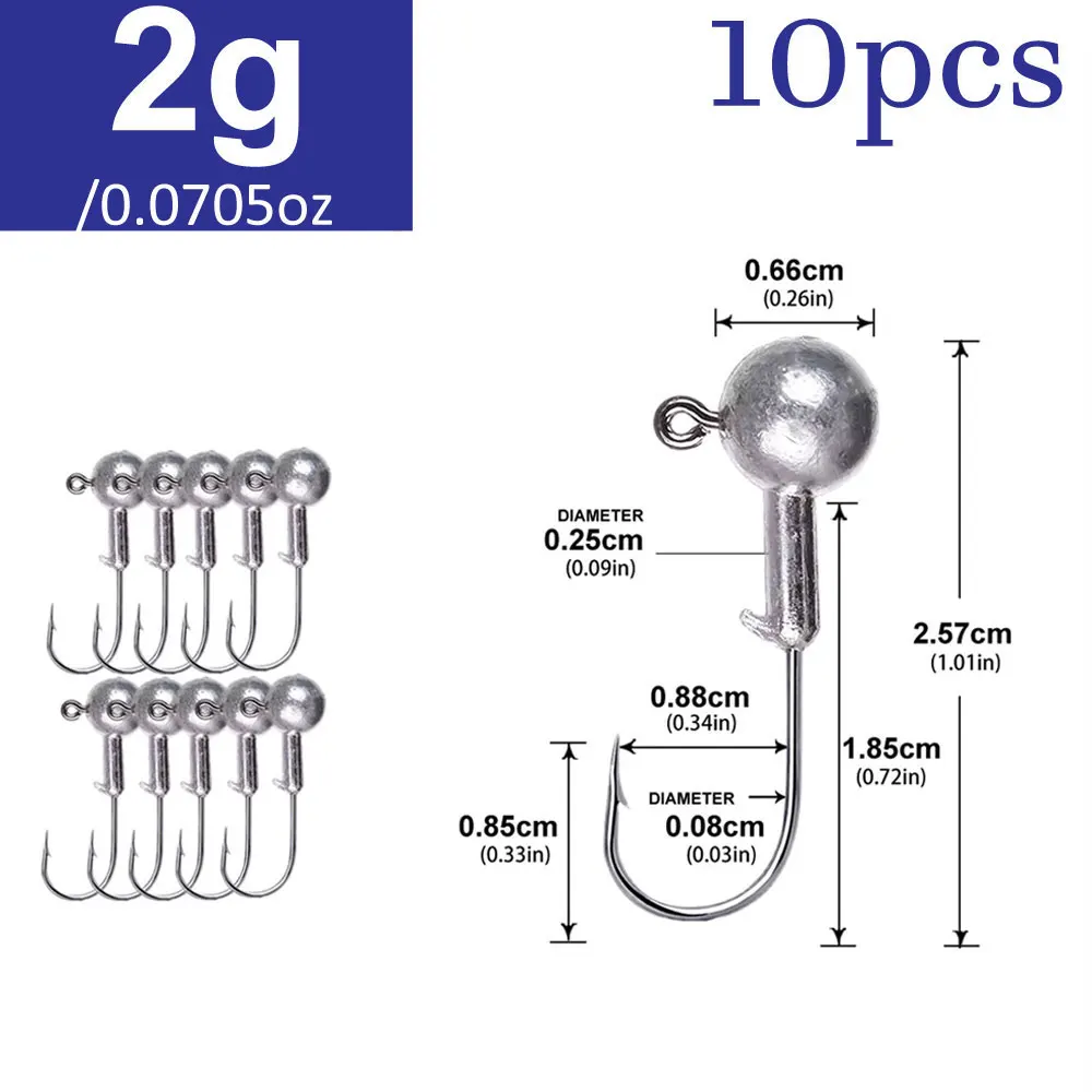 Lurestiker Box Paket 1g 2g 3g 4g 8g 10g 12g 14g 18g 20g 25g 28g Kurbel Angeln Jig Kopf Haken für Weichköder Wurm Köder Tackle