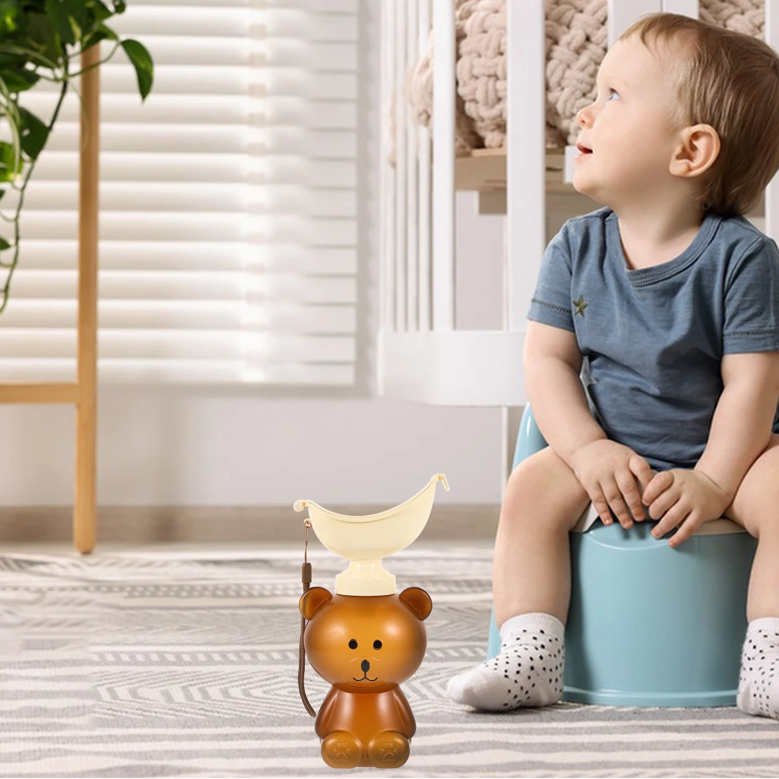 

Дорожный горшок, автомобильный писсуар, портативный, емкостью 600 мл, герметичный, аварийный туалет, многоразовый, легкий для детей, дорожный горшок