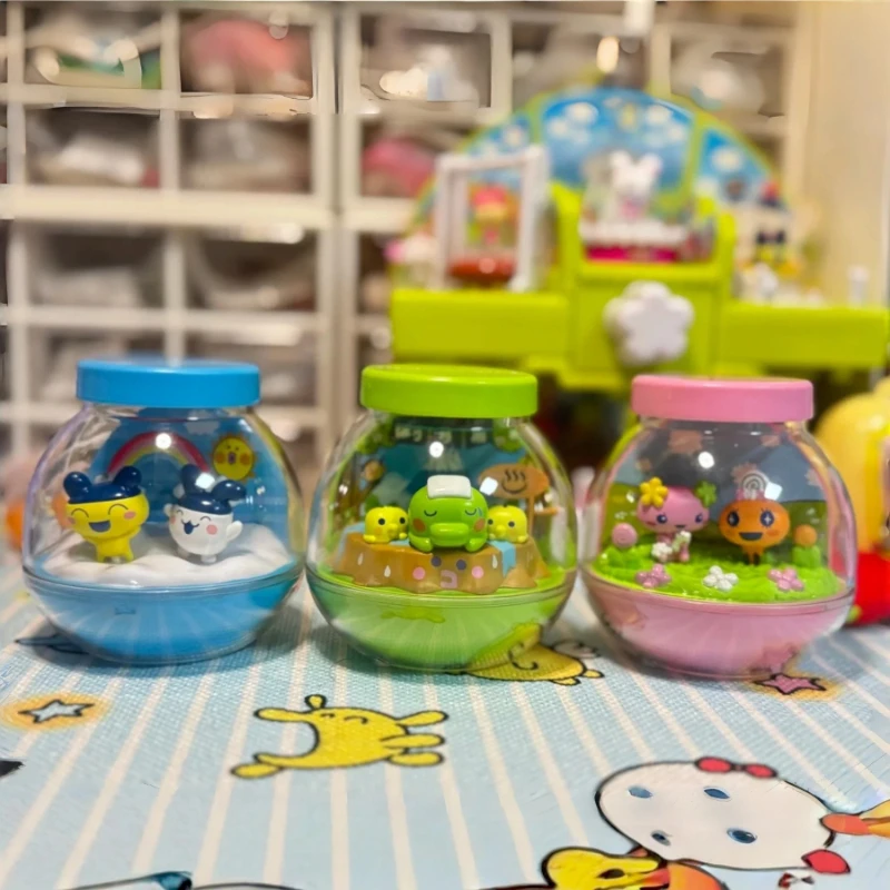 

In Stock Genuine Bandai Tamagotchi Gashapon Miniature Bottle Scene Collectible Desktop Ornament 7cm Anime Figures Model Toys