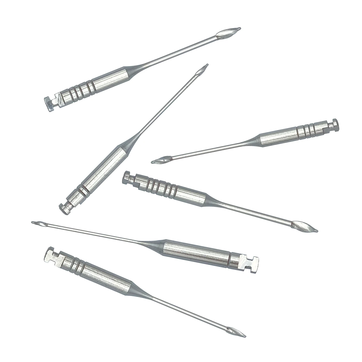 6 Stks/pak Tomenty Tandheelkundige Endodontische Poorten Boor Glijden Roterende 28Mm 32Mm Motor Gebruik Roestvrijstalen Endo Bestanden #1-6