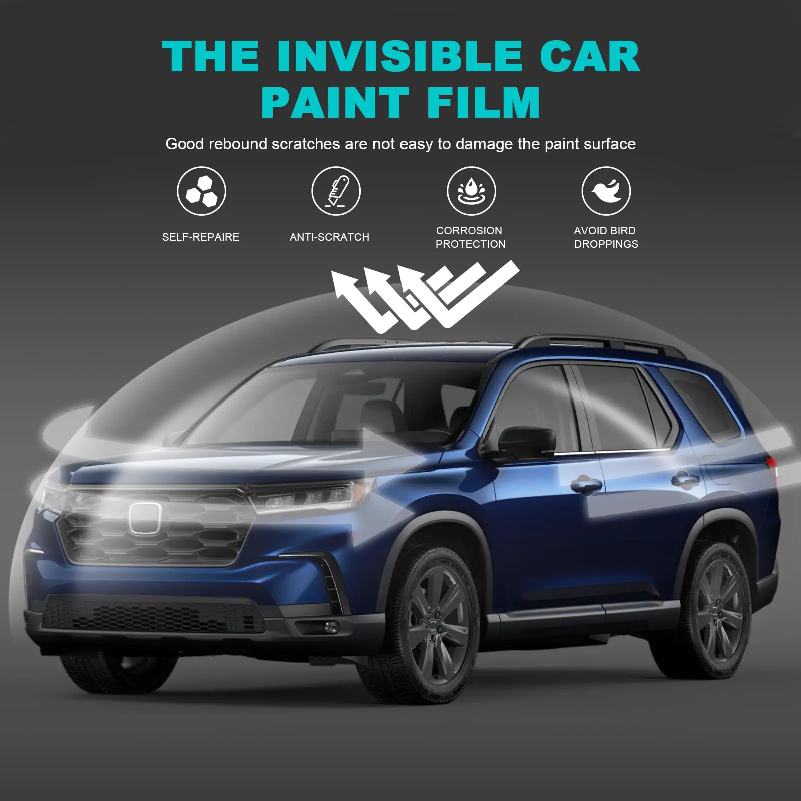 

8.5Mil TPU Bumper Scratch-resistant Car Paint Protection Film For Honda Pilot 2023-2025 Car Body Transparent Bra Per-cut PPF