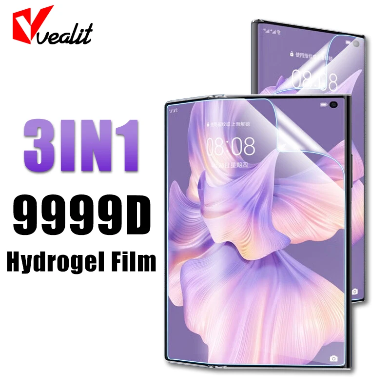 3in1 Full Cover Hydrogel Film for Huawei Mate Xs 2 X2 X3 X5 Internal Screen Protector For Honor Magic V V2 Front Back Soft Film