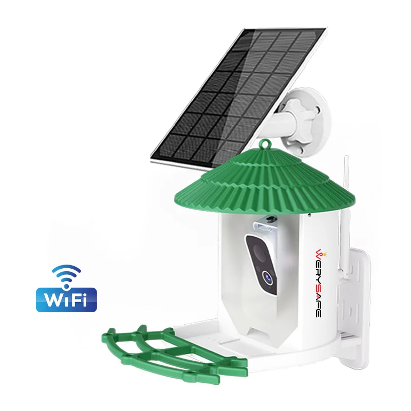 Mini Camera Sensor Waterproof Outdoor AI Bird Species 3MP Full HD Color Night Vision Smart Bird Feeder WiFi IP66