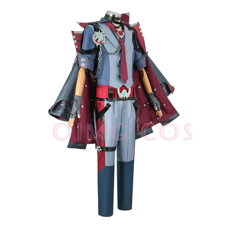 Genshin Impact Wriothesley Cosplay Costume Uniform Wig Cosplay Anime Chinese Style Halloween Costumes Men Game