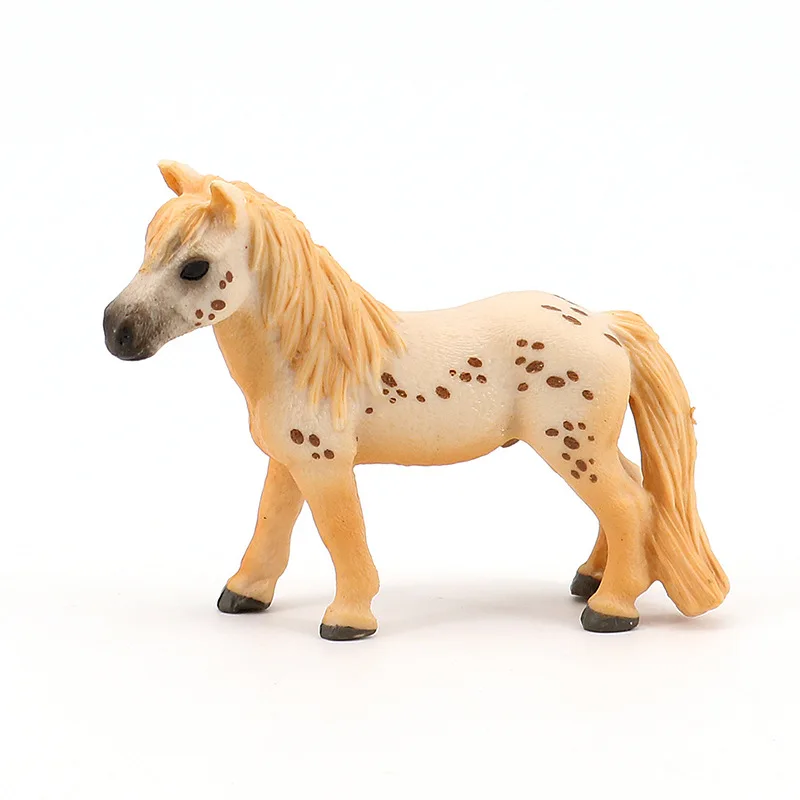 نموذج حيوانات مزرعة، بري مقلد عبر الحدود، ثابت صلب، لعبة محاكاة بلاستيكية