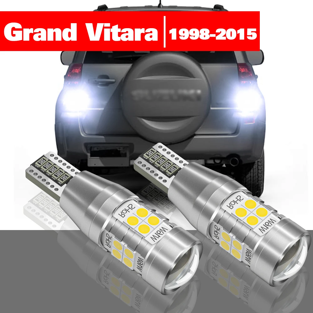 

For Suzuki Grand Vitara 1998-2015 2pcs LED Reverse Light Backup Lamp Accessories 2006 2007 2008 2009 2010 2011 2012 2013 2014