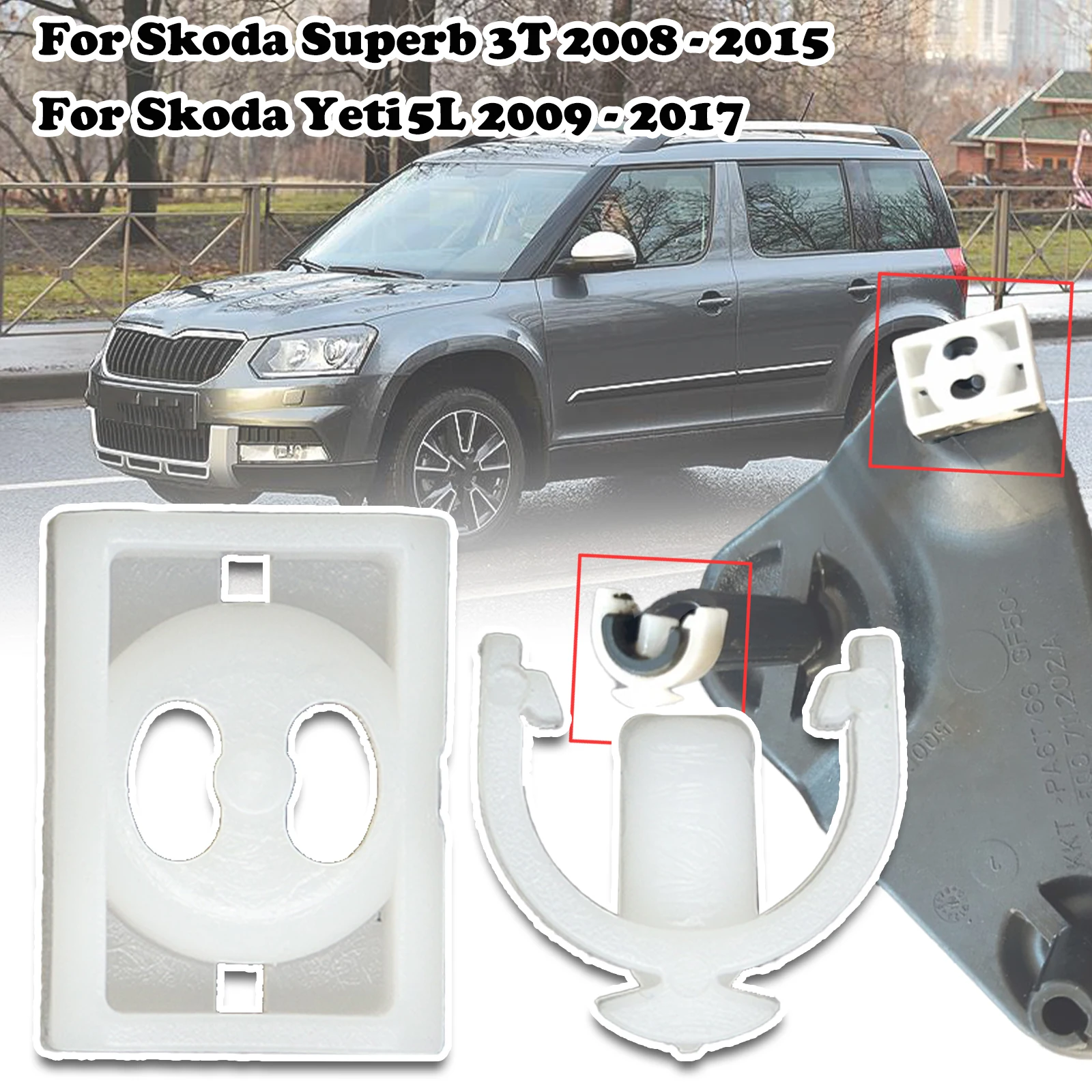 

For Skoda Superb 3T Yeti 5LSelector Relay lever Mechanism Sliding Shoe Securing Clip Pin Gear Selector Shift Cable Securing Clip