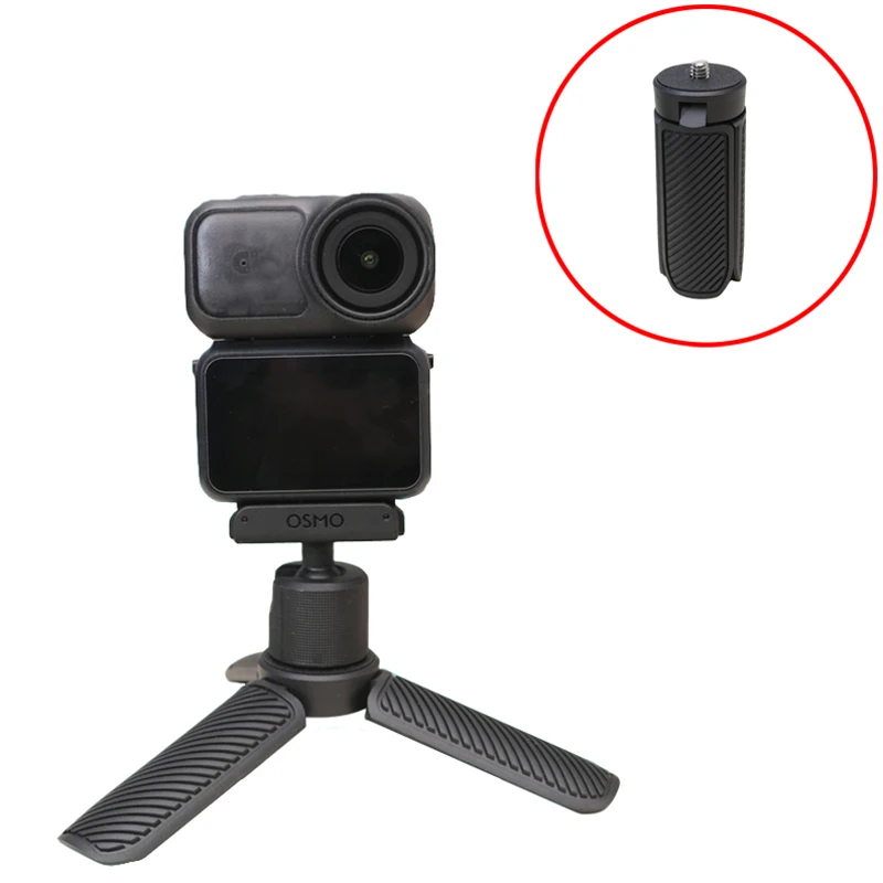 

1PCS Mini Desktop Tripod Portable Angle-adjustable Action Camera Stand Live Streaming/Selfies Accessories for DJI Osmo Nano