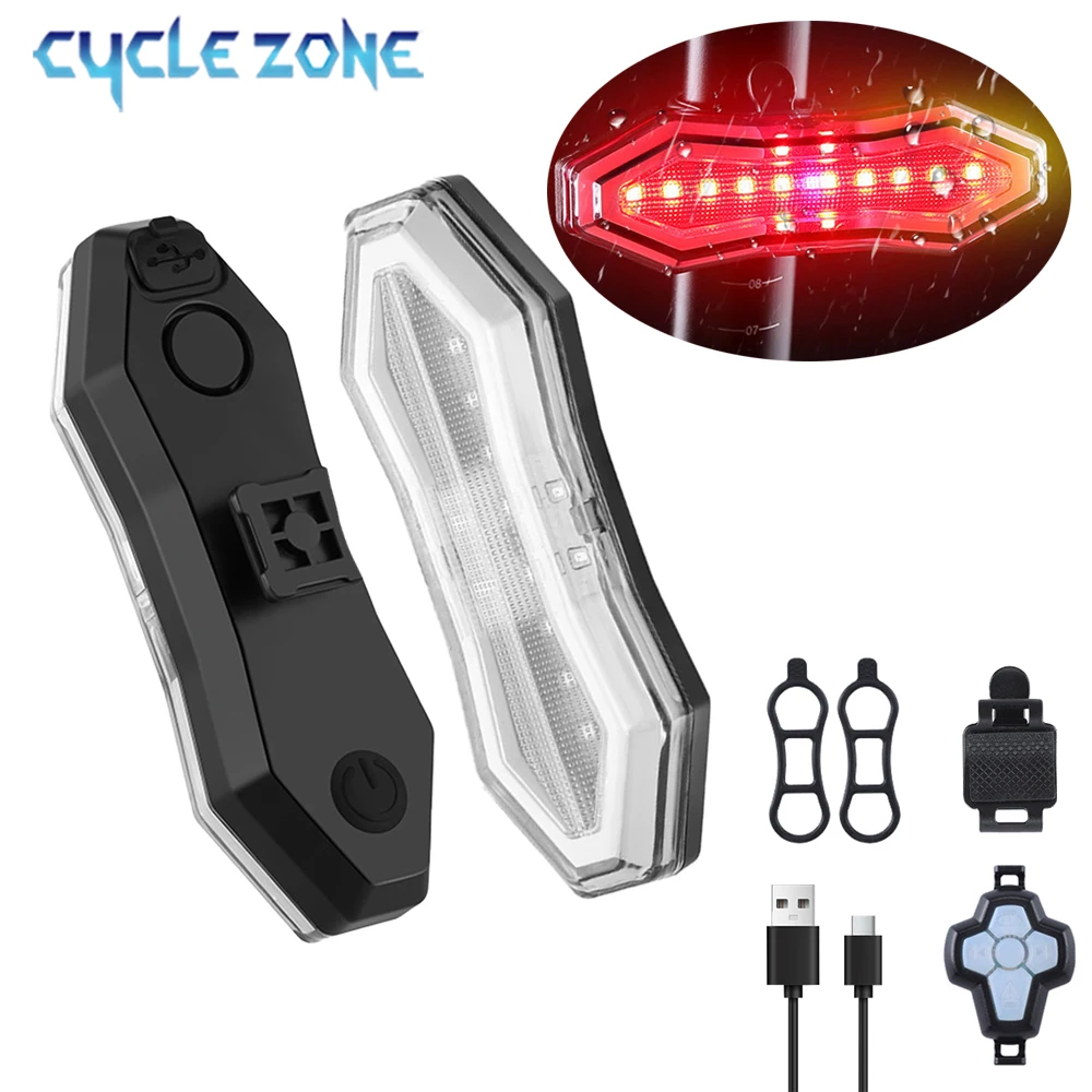 

5 Modes Bicycle Wireless Remote Taillight Waterproof Bike Turn Signal Rear Light for Safety Night Riding MTB Road Bike Accessory