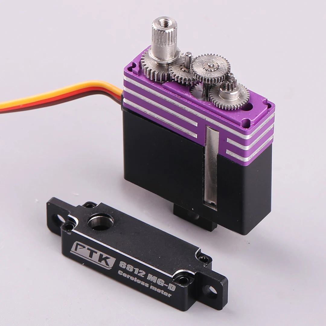 PTK 8812 TG-D 12kg Servo Metal Digital Steering Gear Low Body High Torque Low Body Steering Gear Drift Car Short Body - Image 4