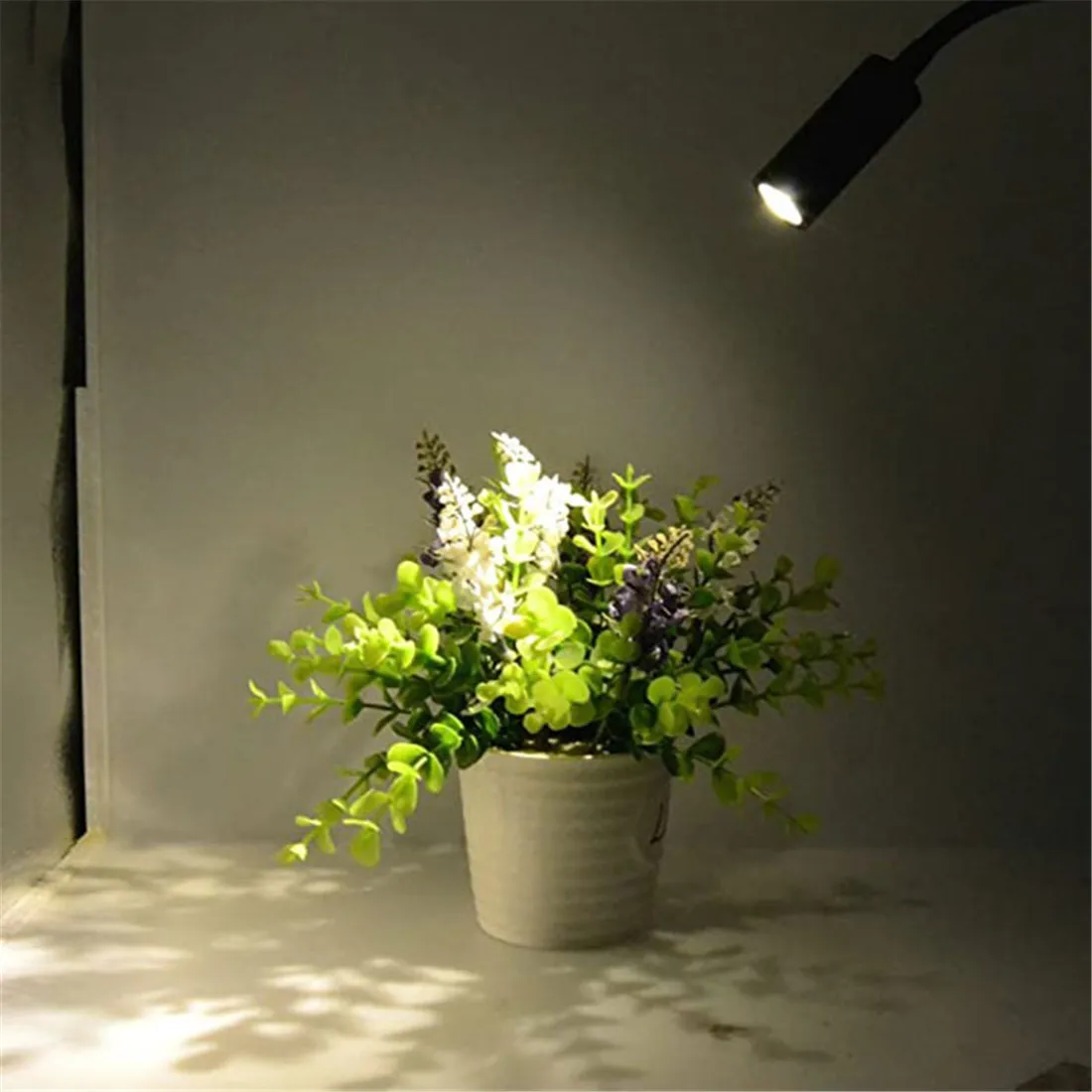 Luz Led de pared con cuello de cisne, lámpara con cable Flexible de 3 vatios, candelabro, iluminación para dormitorio, lectura, baño, color blanco y