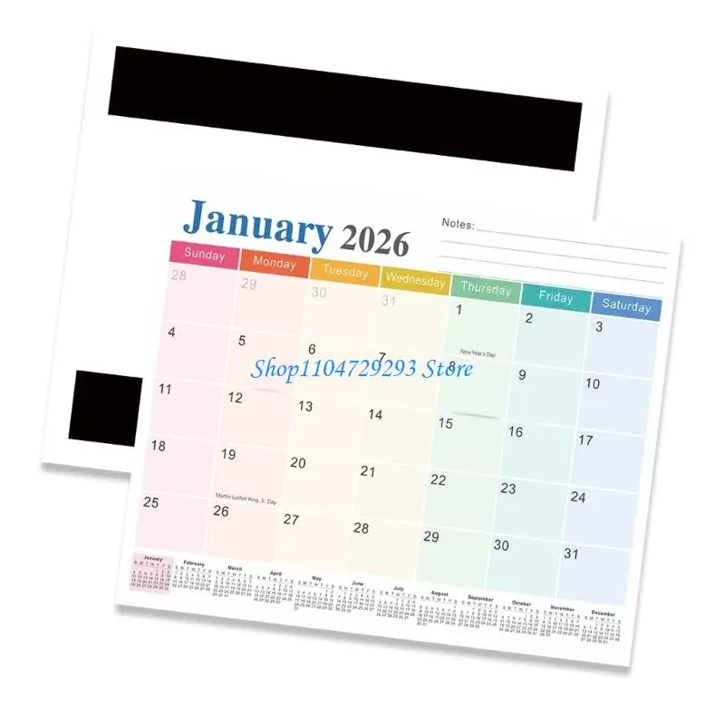 Fridge Calendar 18 Month from Jan 2026 to Jun 2027 For Home Office