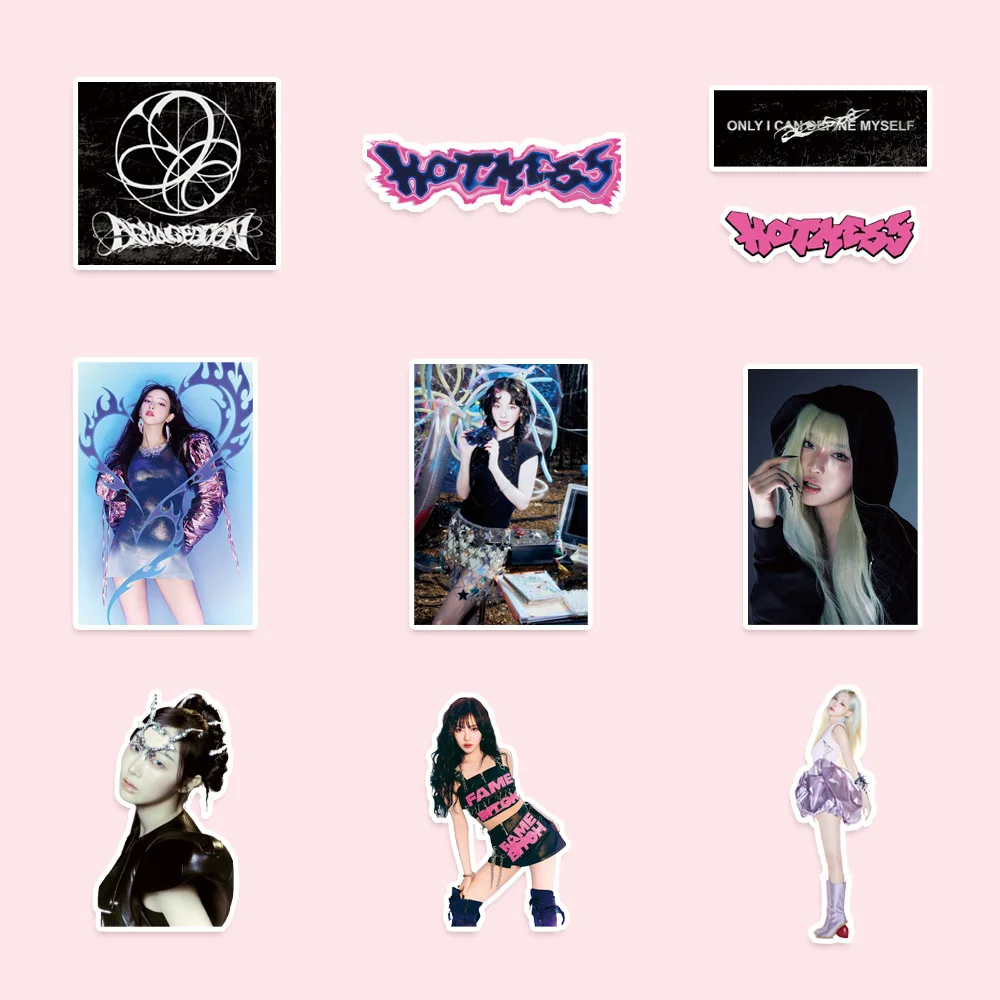 Imagem -02 - Karina Giselle Adesivo Impermeável Girl Group Novo Álbum Mess Quente Notebook Decorativo Ningning Fãs Presentes