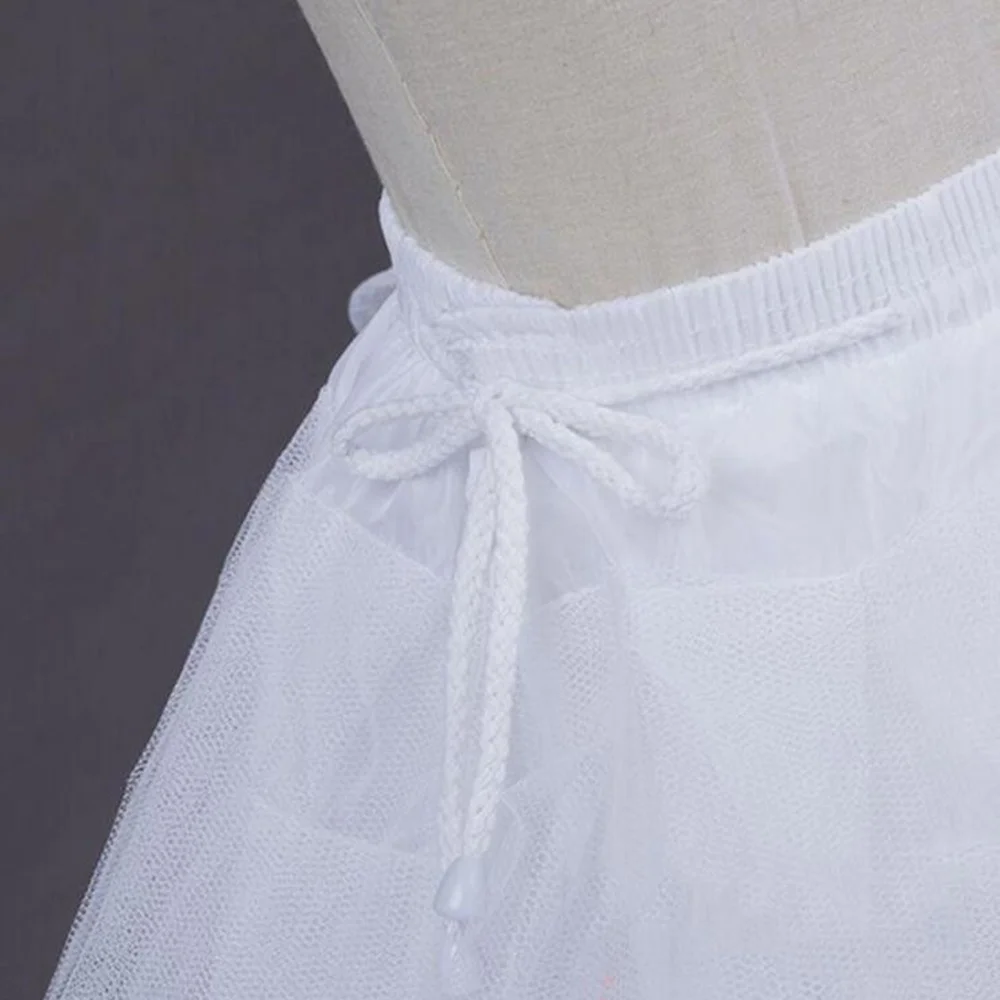 Weiße Blume Mädchen Petticoat Tüll Rüschen kurze Krinoline Petticoats Dame Mädchen Kind Unterrock für die Hochzeit