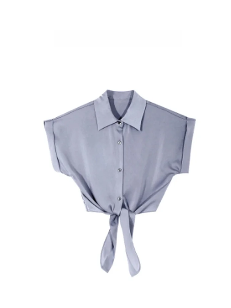 

Универсальный повседневный комплект из рубашки и юбки для женщин: модный ансамбль с коротким рукавом для весны, классический стиль, который нестареет.