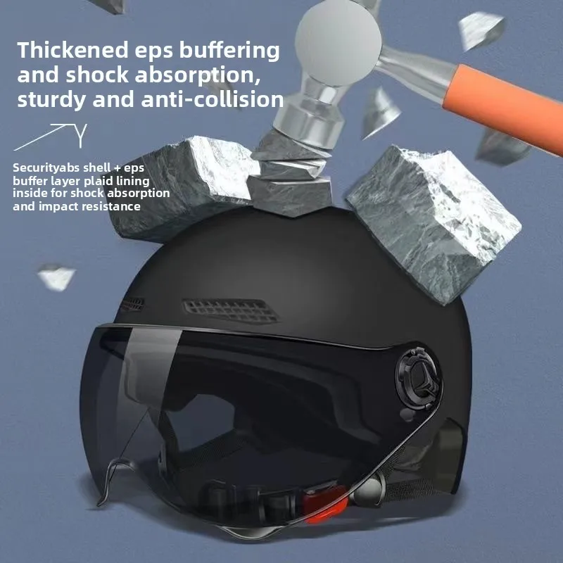 

2025 Helmet for Electric Bike Motorcycle Helmet Man Woman Half Helmet