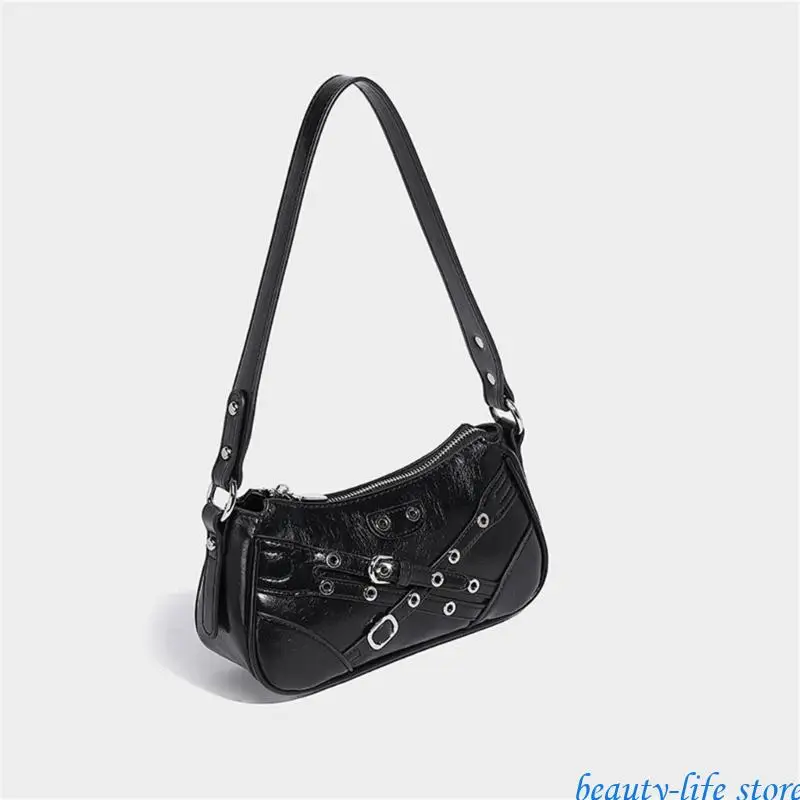 

Women Top Handle Bag Shoulder Bag PU Leather Handbags All-Matching Armpit Bag 517D