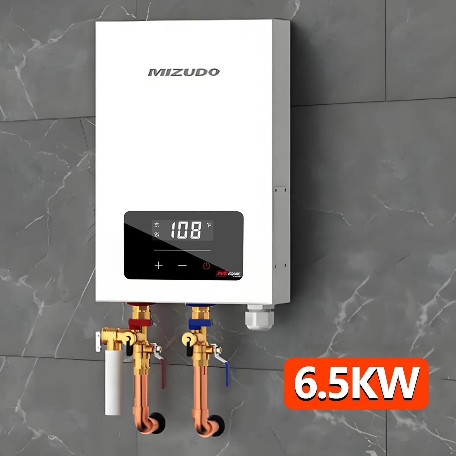 

6500W 240V Tankless Hot Water Heater Electric Instant Boiler LED On Demand
