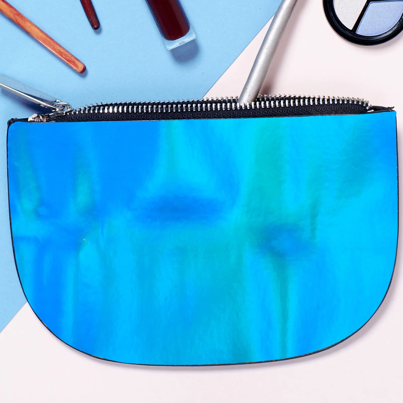 

Mirror Surface Pu Fabric Iridescent Glitter Sheet For Diy Craft Holographic Colored Pu Material Sewing Decorative Fabric