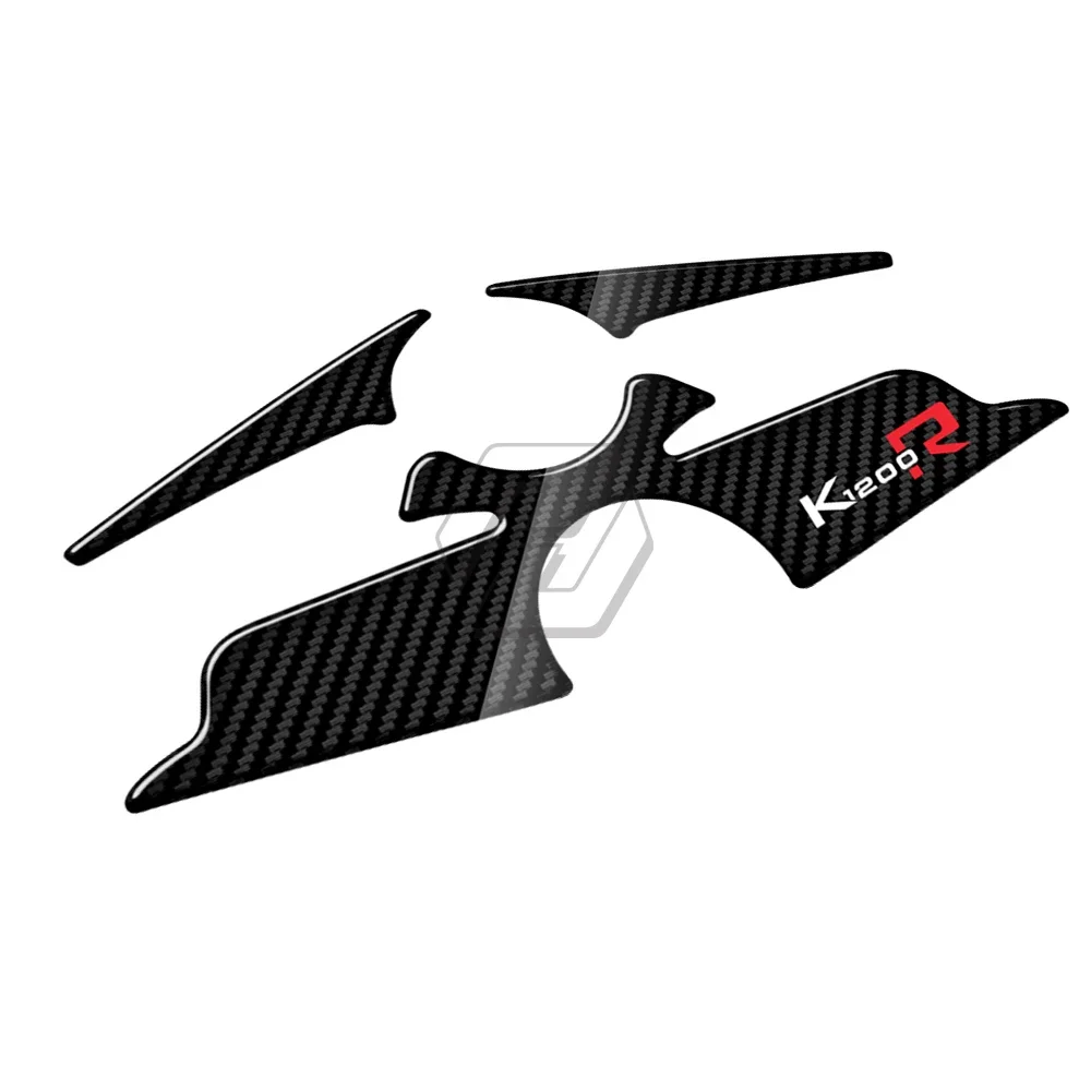 Pegatina de Canesú de Triple abrazadera superior para motocicleta K1200R, aspecto de carbono, versión deportiva hasta 2010