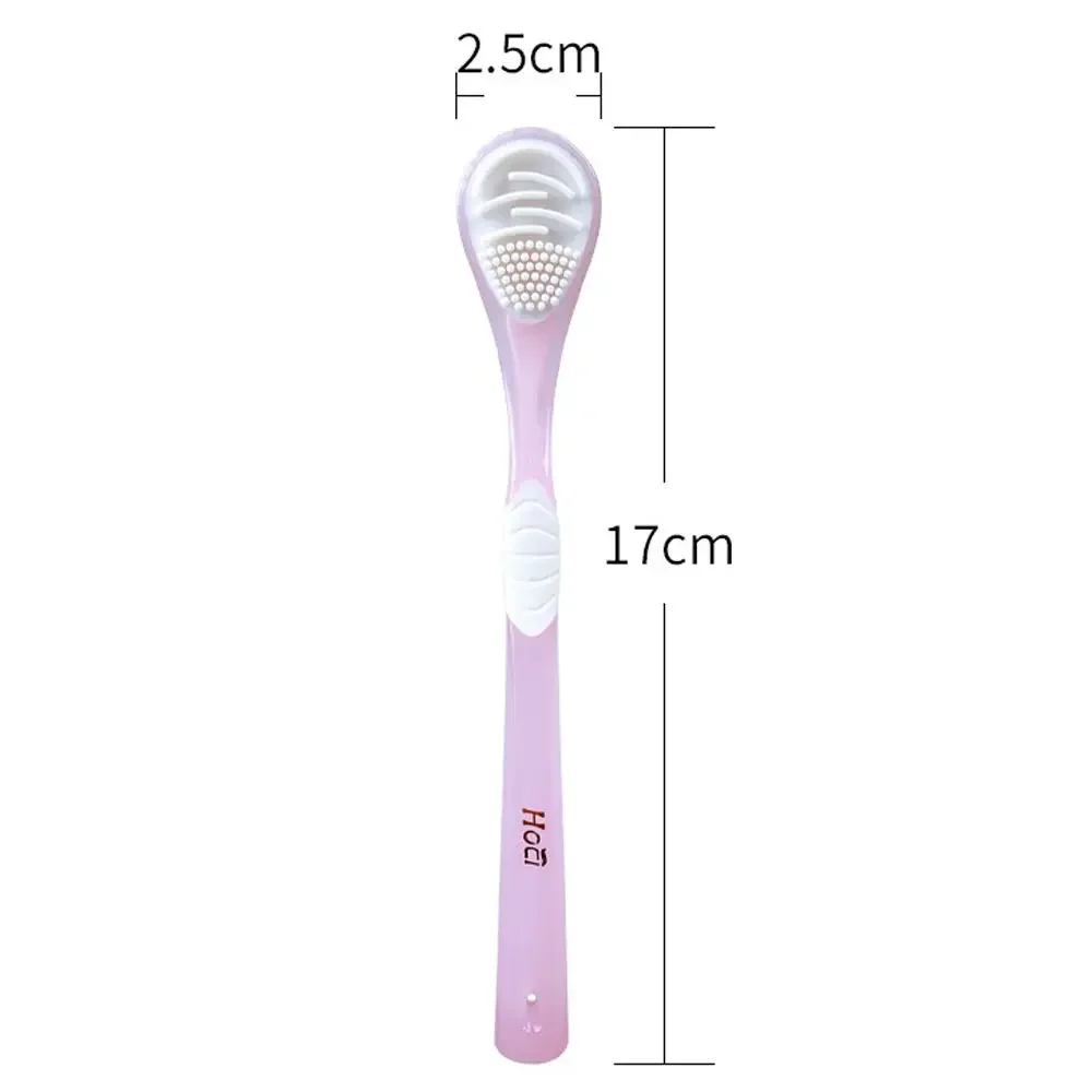 Double Side Tongue Cleaner Brush, Ferramentas de Higiene Oral, Tongue Scraper, Toothbrush, Fresh Breath