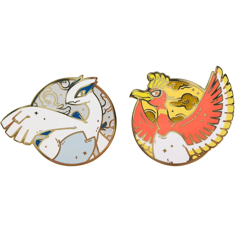 Broche monstre brillant classique, Anime, différents mondes des monstres, elfes, sacs à dos en métal, Badges décoratifs, Niche