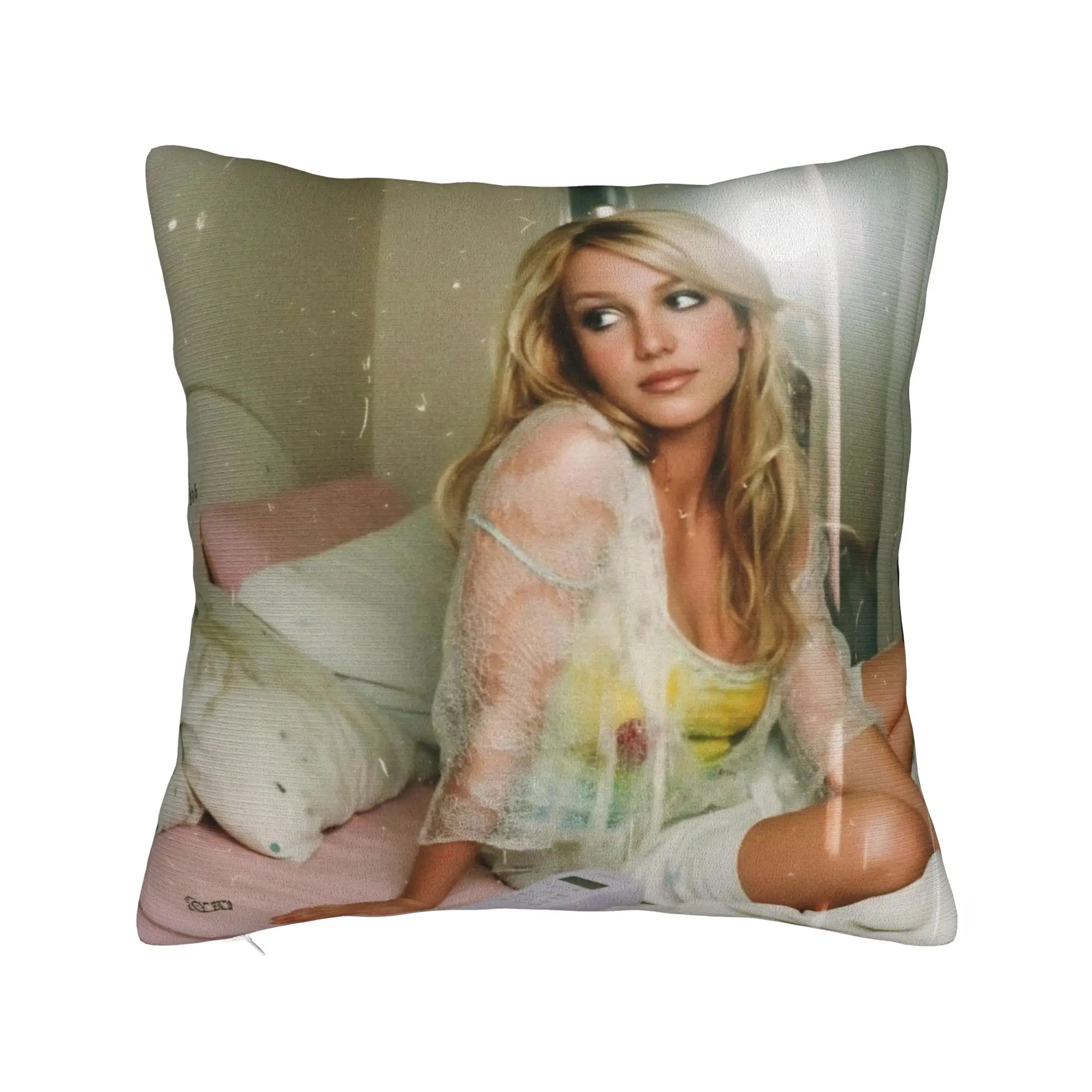 Decorative Pillowcase Singer Britney Spears Stuff Home  Throw Pillow Case Cover Square Multiple Sizes