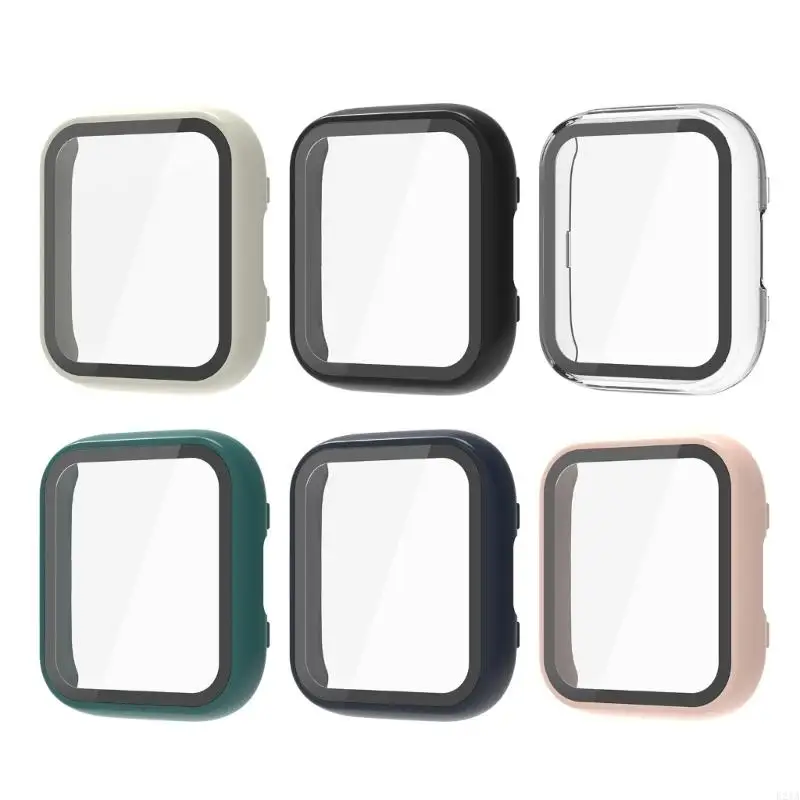 

Tempered Glass Screen Protector Full Coverage Cover Anti-scratch Bumpers Shell Compatible For Huami Active Watch Housing