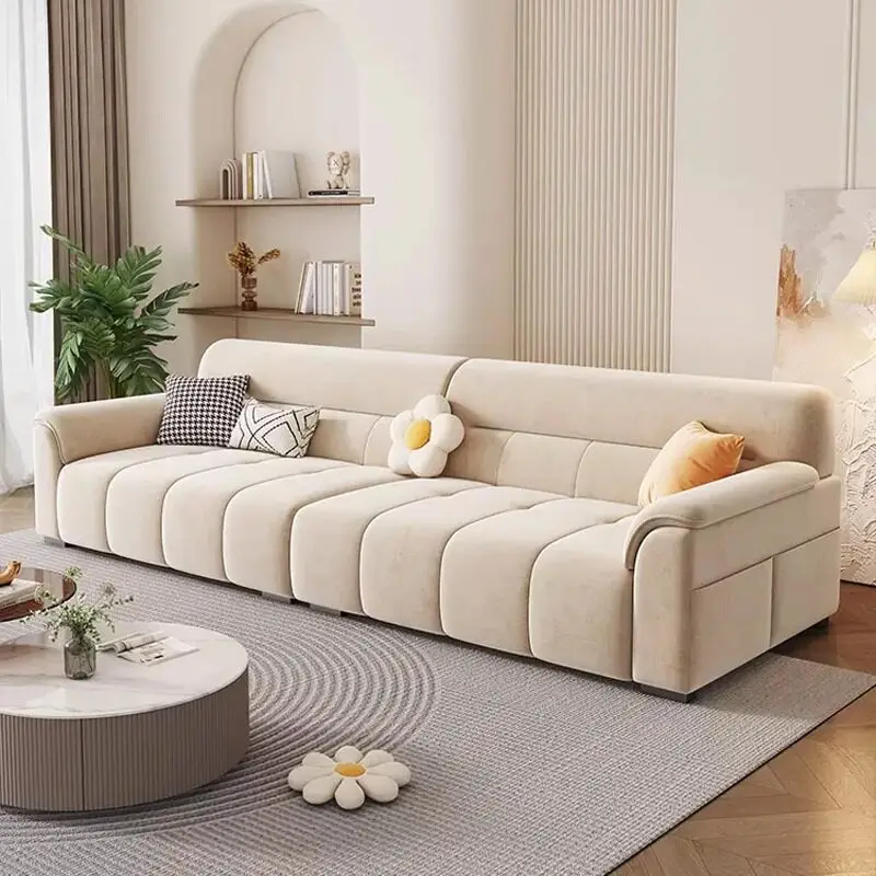 

Minimalist Back Living Room Sofas Oversized Beige Lazy Lounges Living Room Sofas Bedroom Nordic Divano Furniture For Home