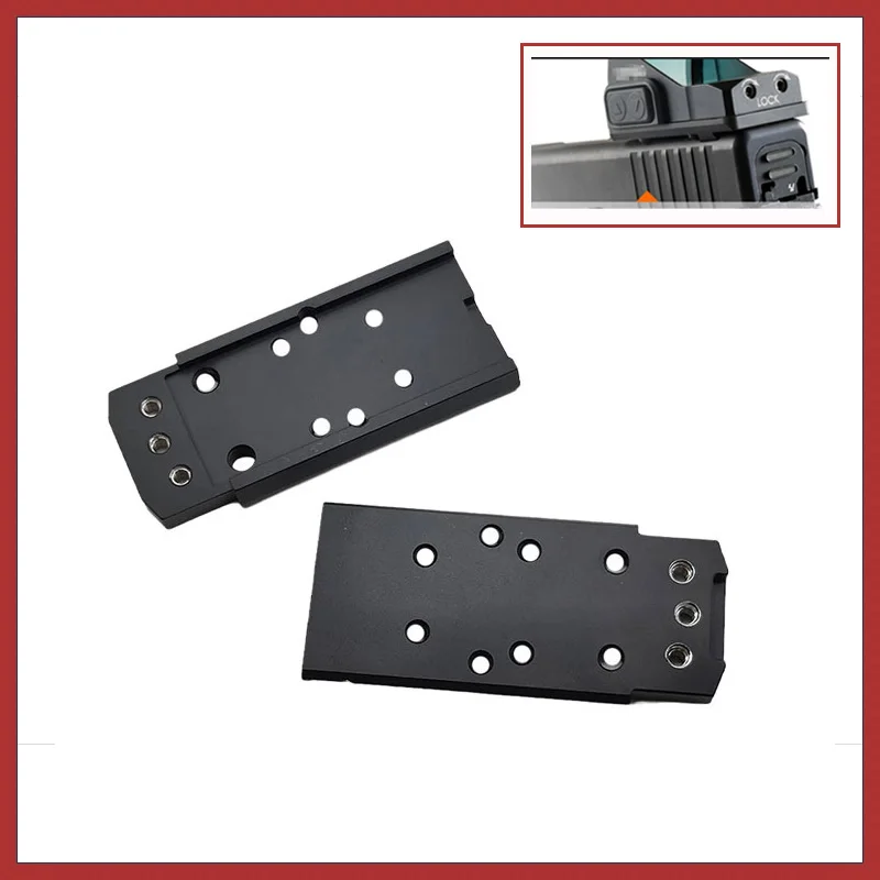 Base per piastra di montaggio per mirino tattico Base in metallo CNC P320 adatta per accessori universali per pistola SIG Red Dot Sight