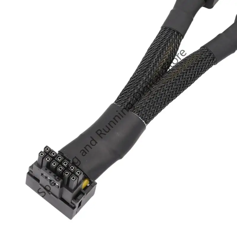 2X8PIN to 16Pin（12+4）Adapter Cable 16AWG PCIE5.0 12VHPWR 90 Degree Elbow Graphics Card Cable for RTX4090 RTX4080